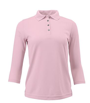 Paragon Microfiber Long Sleeve Polo Women Shirt