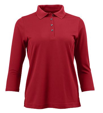 Paragon Microfiber Long Sleeve Polo Women Shirt